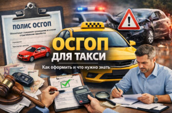 Оформление полиса ОСГОП для такси