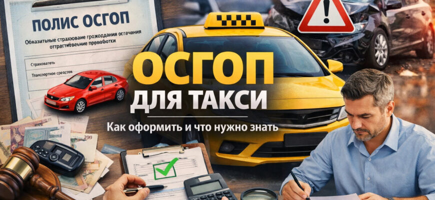 Оформление полиса ОСГОП для такси