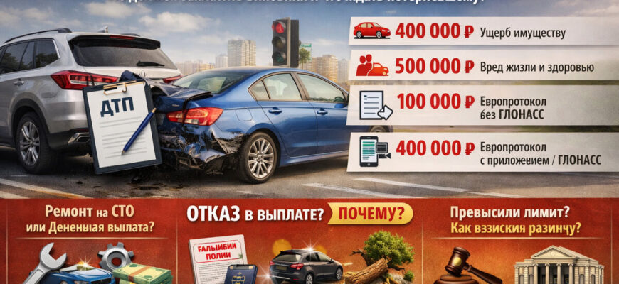 Лимиты и максимальные выплаты по ОСАГО