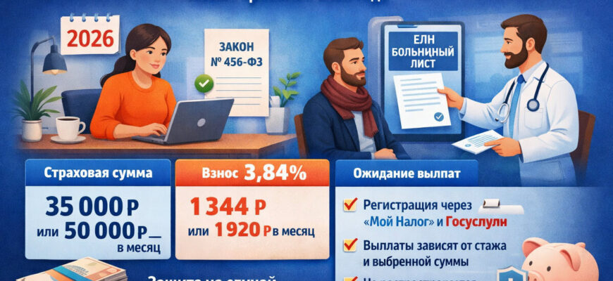 Оплачиваемый больничный для самозанятых