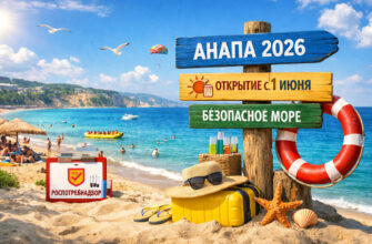 Пляжи Анапы откроются к 1 июня 2026