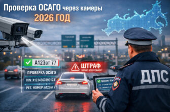 Проверка ОСАГО через камеры в 2026 году