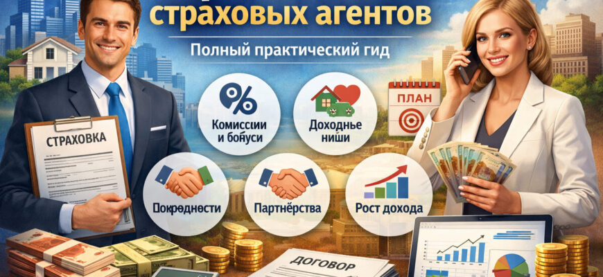 Заработок для страховых агентов
