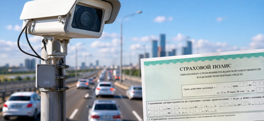 Как камеры фиксируют отсутствие ОСАГО