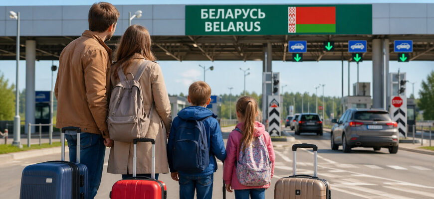Въезд в Беларусь с детьми
