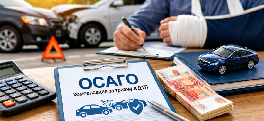 Как по ОСАГО получить компенсацию за травму в аварии